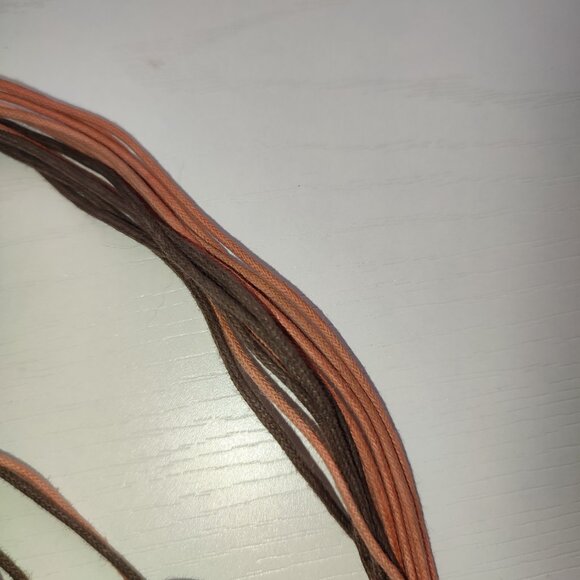 Red Flower Necklace Bohemian Boho Academia Statement Base of the Neck Vintage - Picture 6 of 8